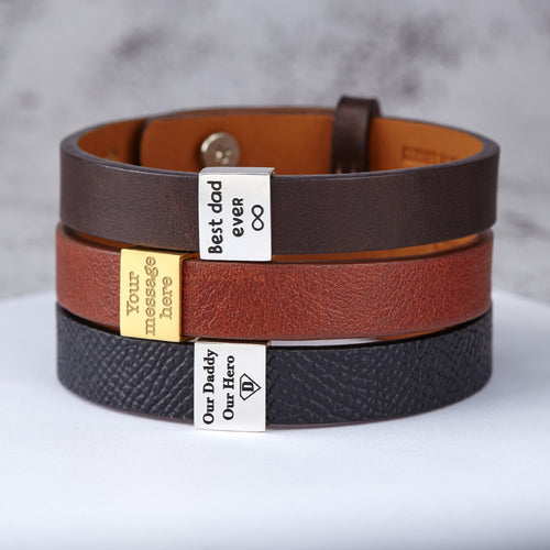 Men's Personalised Baby Loss Bracelet