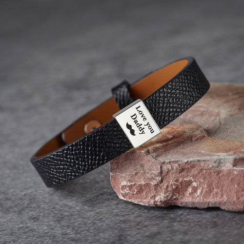 Men's Personalised Baby Loss Bracelet