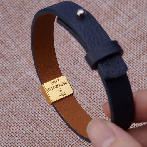Men's Personalised Baby Loss Bracelet